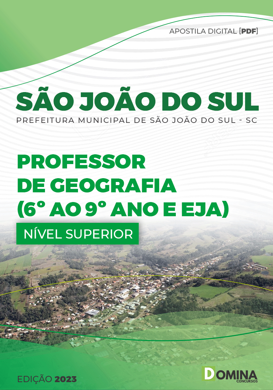 Apostila Pref São João Sul SC 2023 Professor Geografia