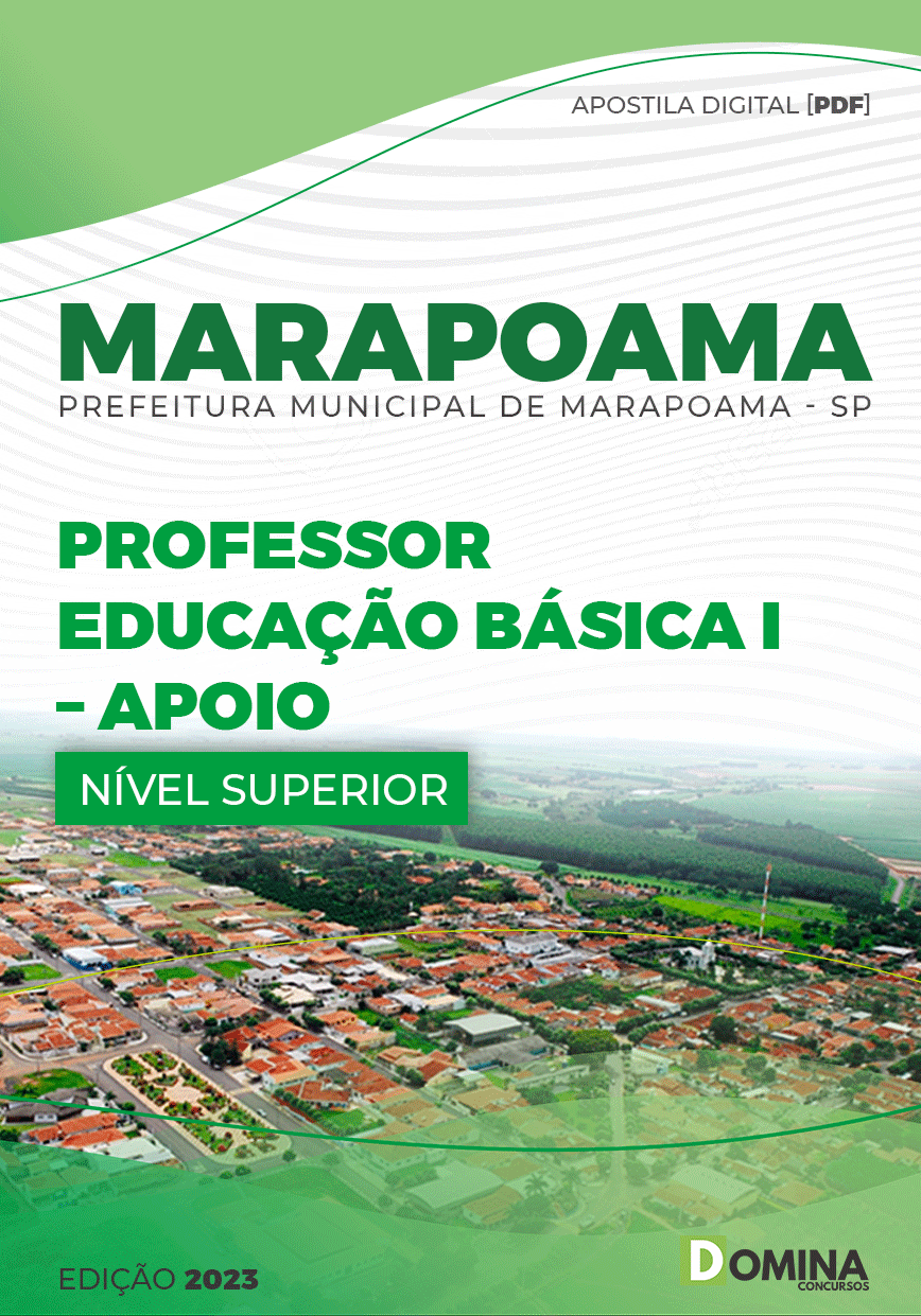 Apostila Pref Marapoama SP 2023 Professor Educação Básica I Apoio