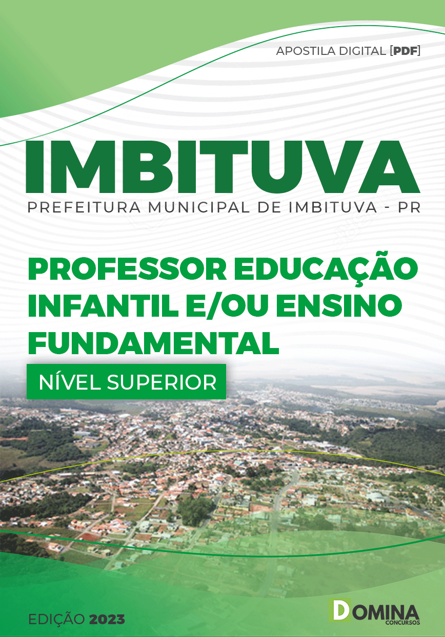 Apostila Pref Imbituva PR 2023 Professor Educação Infantil