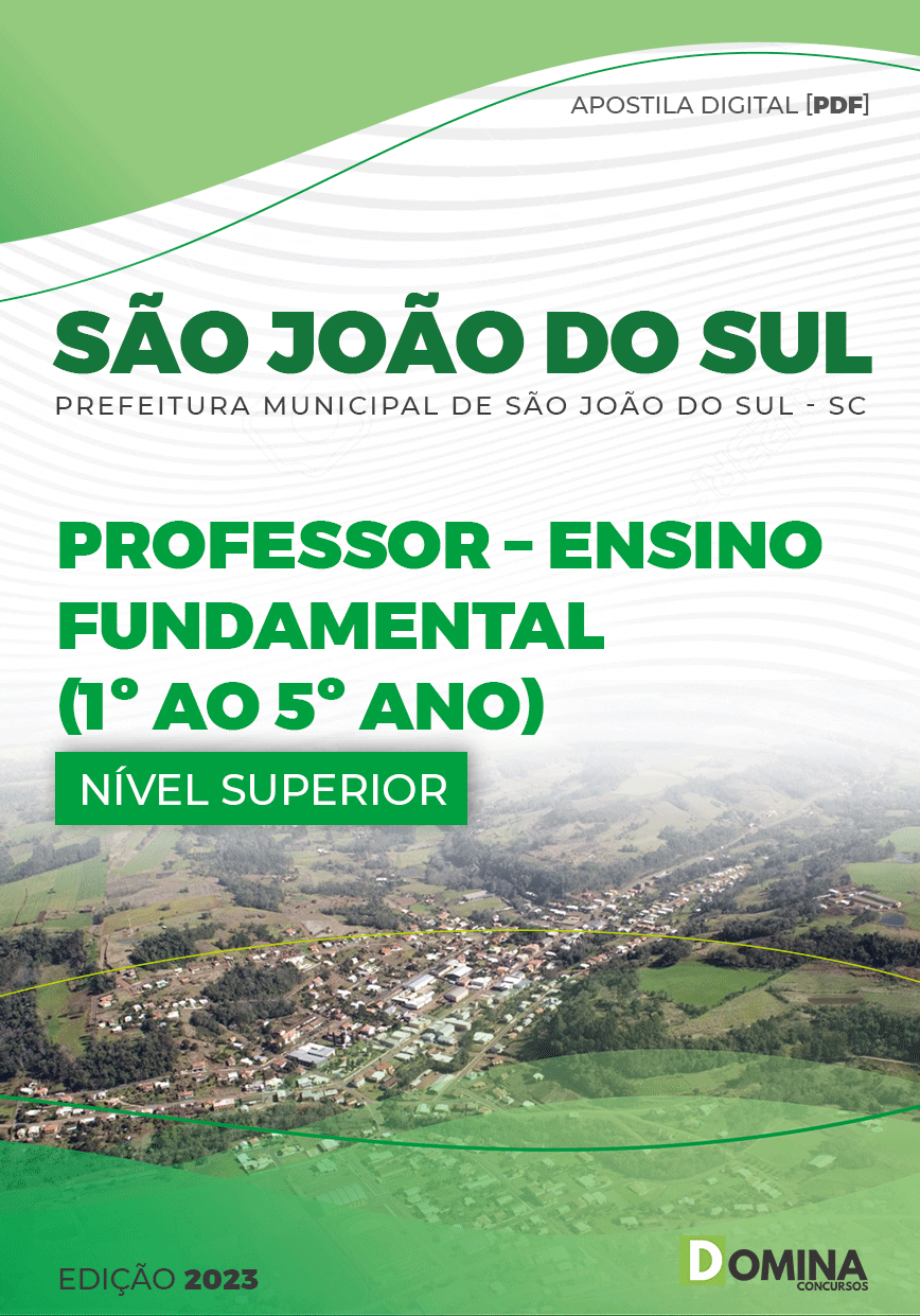 Apostila Pref São João Sul SC 2023 Professor Ensino Fundamental