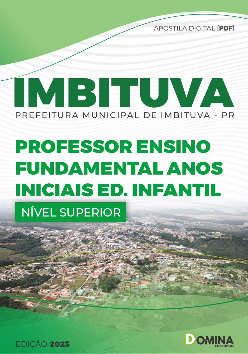 Apostila Pref Imbituva PR 2023 Professor Ensino Fundamental