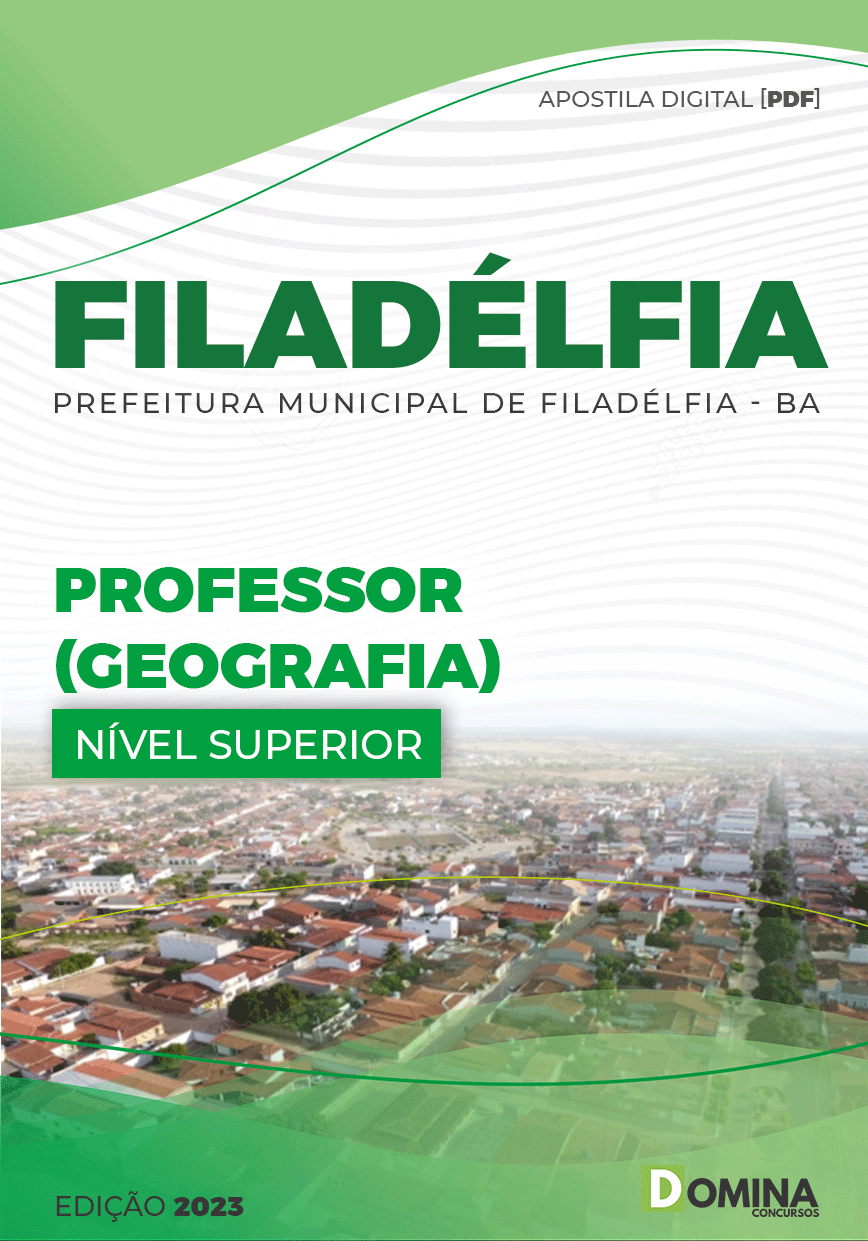 Apostila Pref Filadélfia BA 2023 Professor Geografia