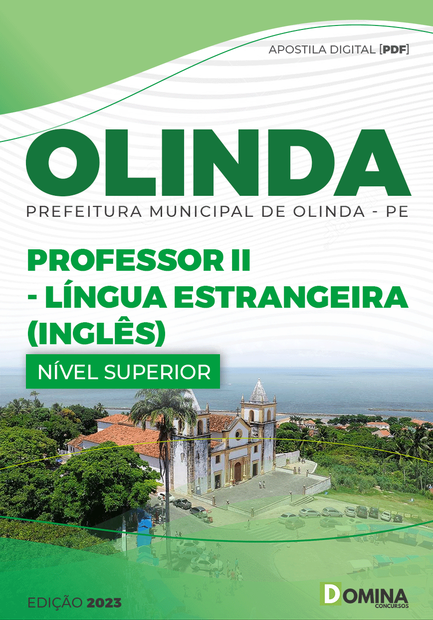 Apostila Pref Olinda PE 2023 Professor II Língua Estrangeira Inglês