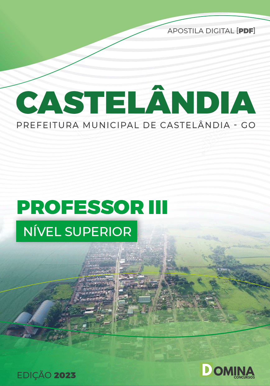 Apostila Digital Pref Castelândia GO 2023 Professor PIII