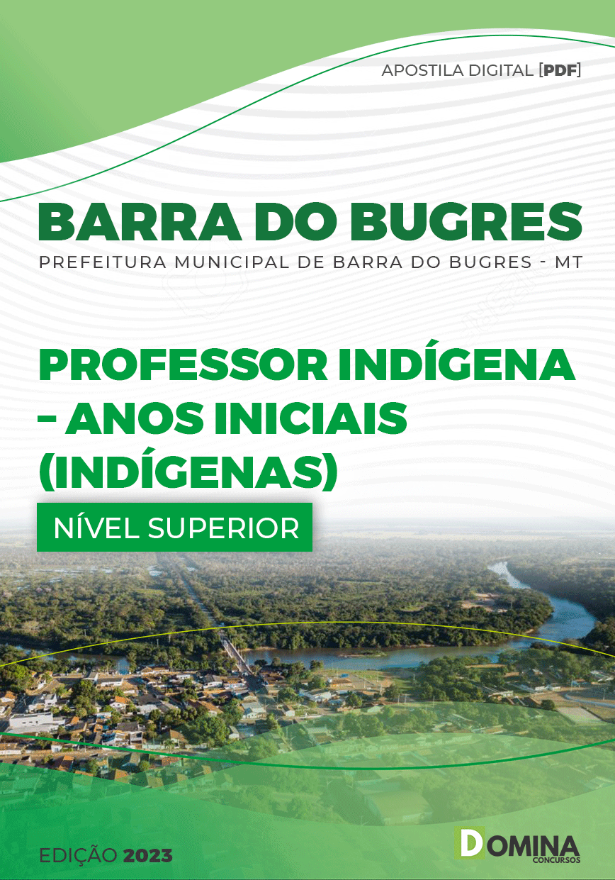 Apostila Pref Barra Bugres MT 2023 Professor Indígena Fundamental