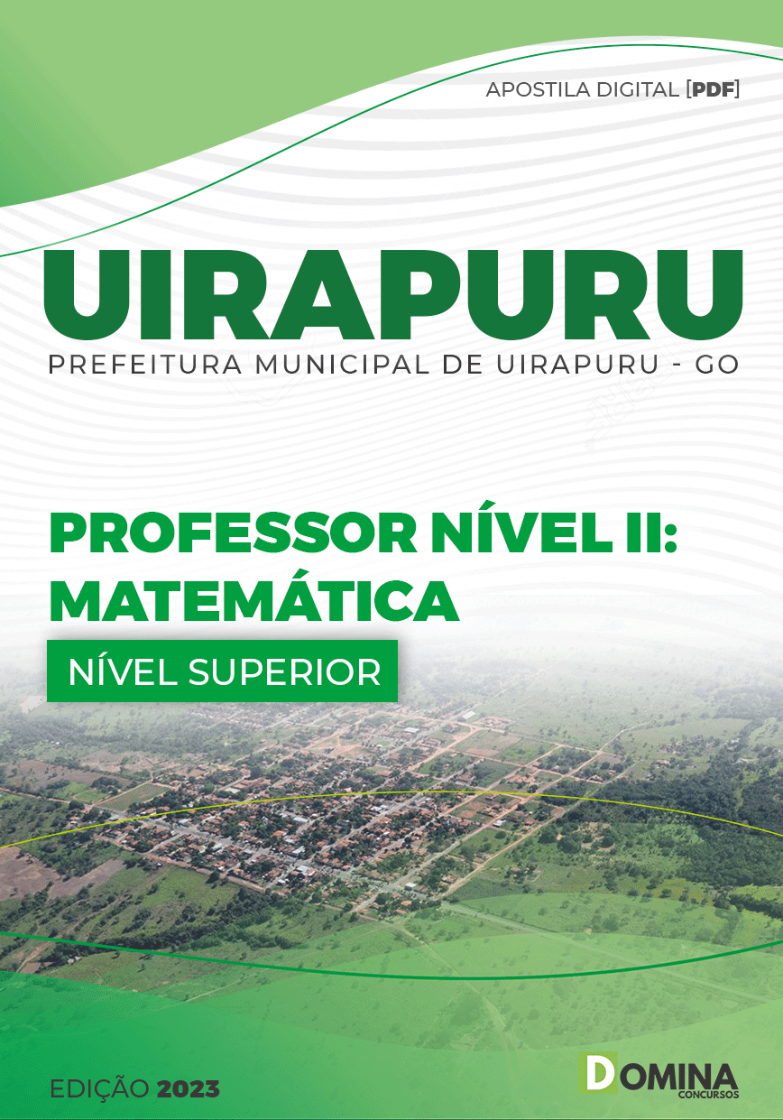 Apostila Pref Uirapuru GO 2023 Professor Nível II Matemática