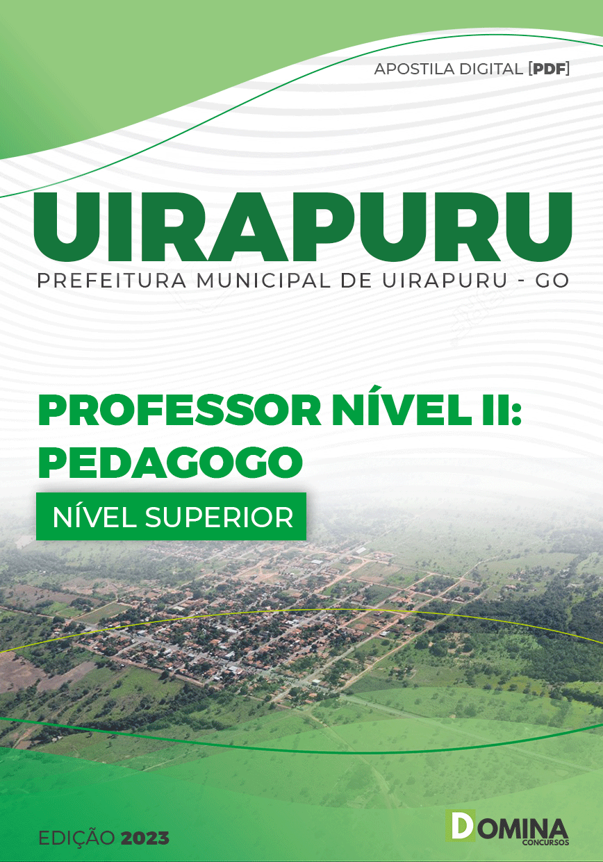 Apostila Pref Uirapuru GO 2023 Professor Nível II Pedagogo