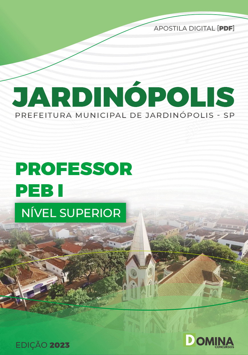 Apostila Digital Pref Jardinópolis SP 2023 Professor PEB I