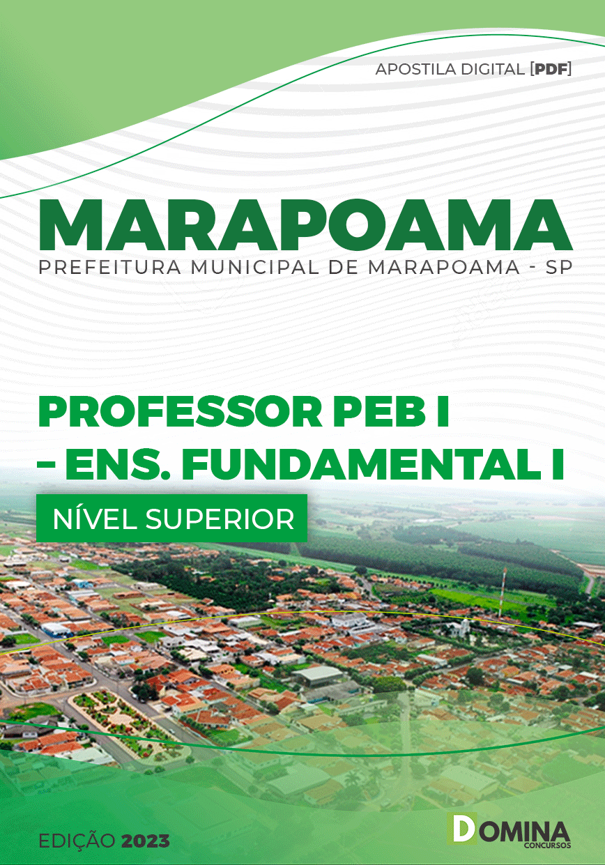 Apostila Pref Marapoama SP 2023 Professor PEB I Ensino Fundamental I