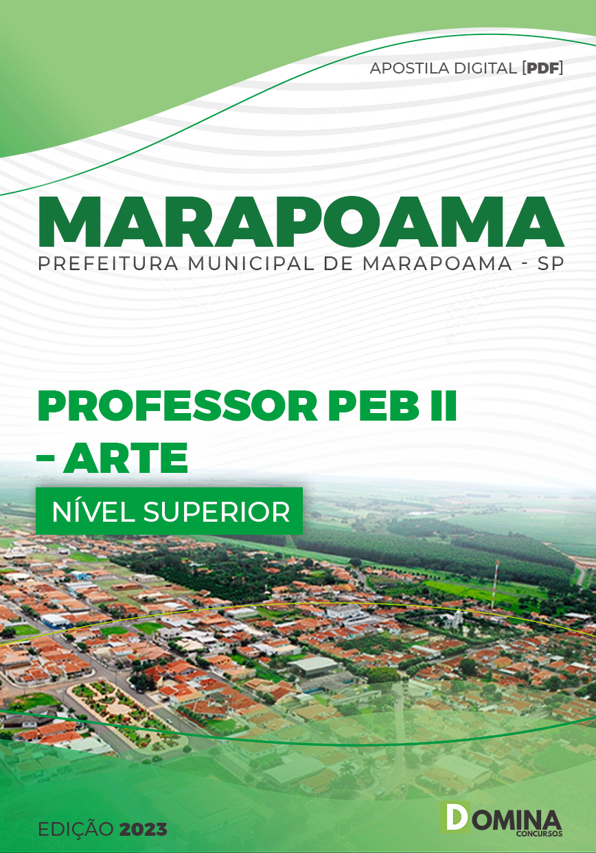 Apostila Pref Marapoama SP 2023 Professor PEB II Arte