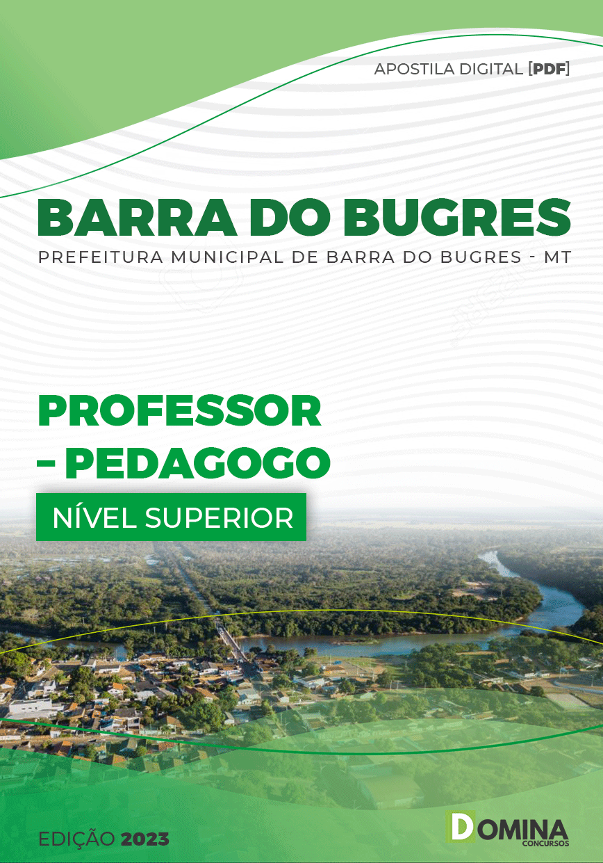 Apostila Pref Barra Bugres MT 2023 Professor Pedagogia
