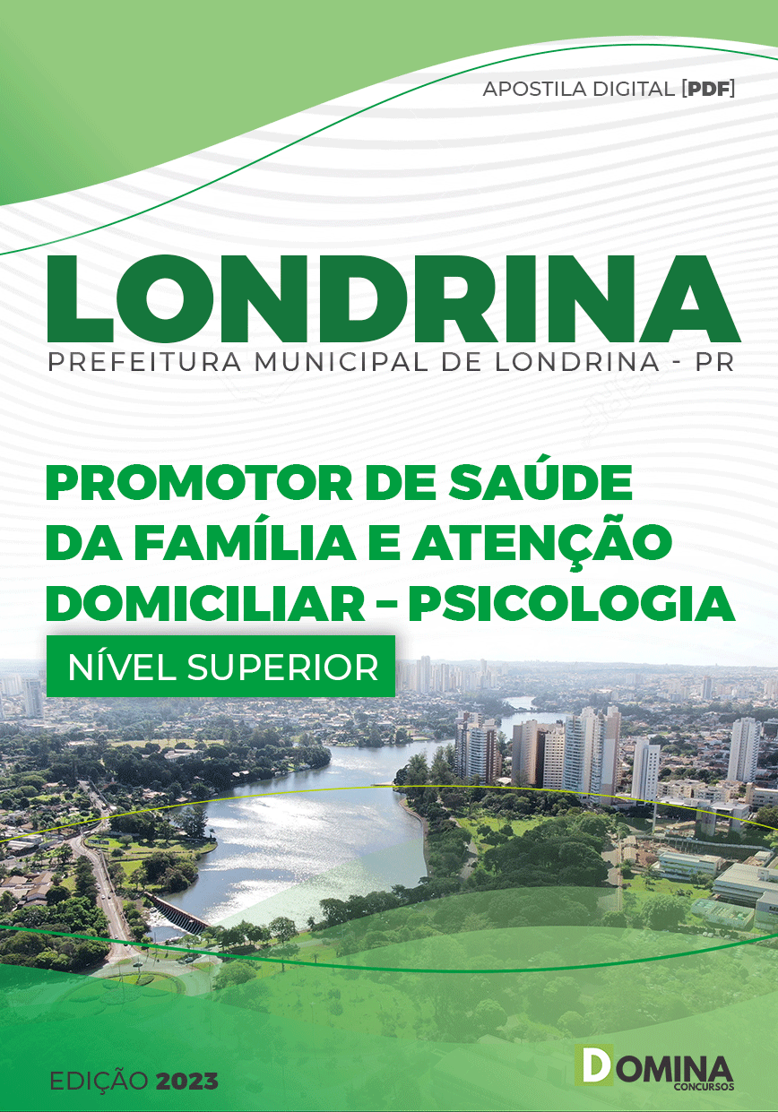 Apostila Pref Londrina PR 2023 Promotor Saúde Família Psicologia