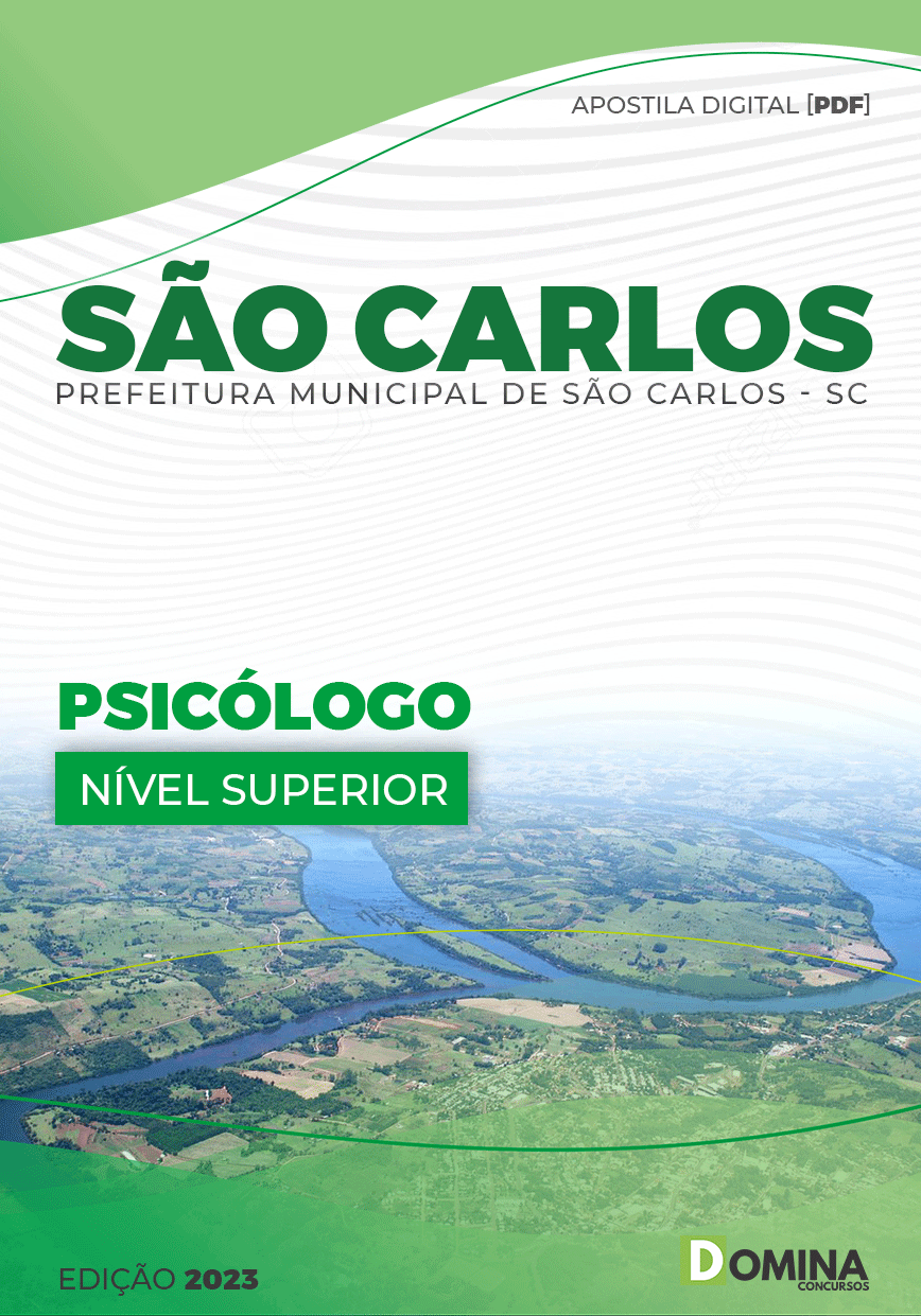 Apostila Concurso Pref São Carlos SC 2023 Psicólogo