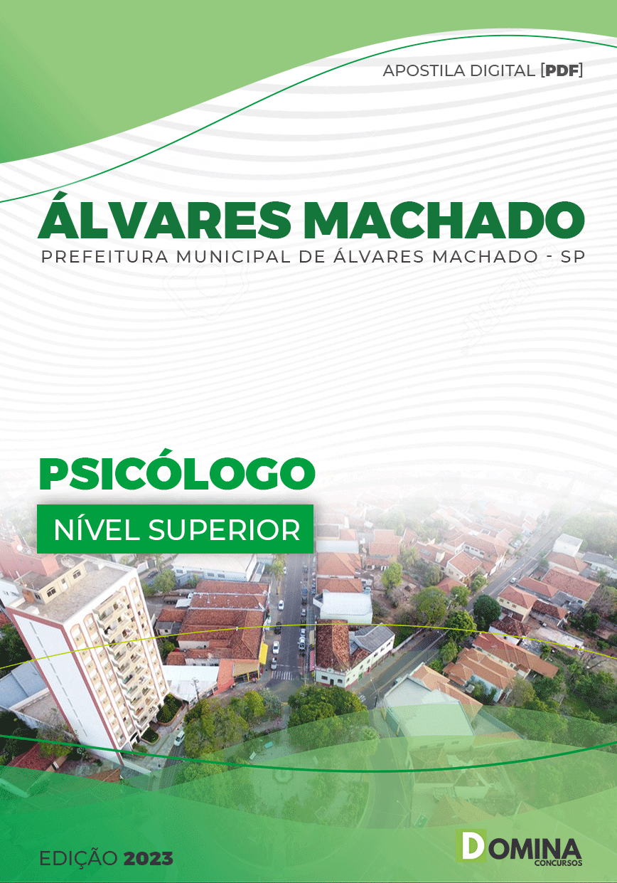 Apostila Pref Álvares Machado SP 2023 Psicólogo