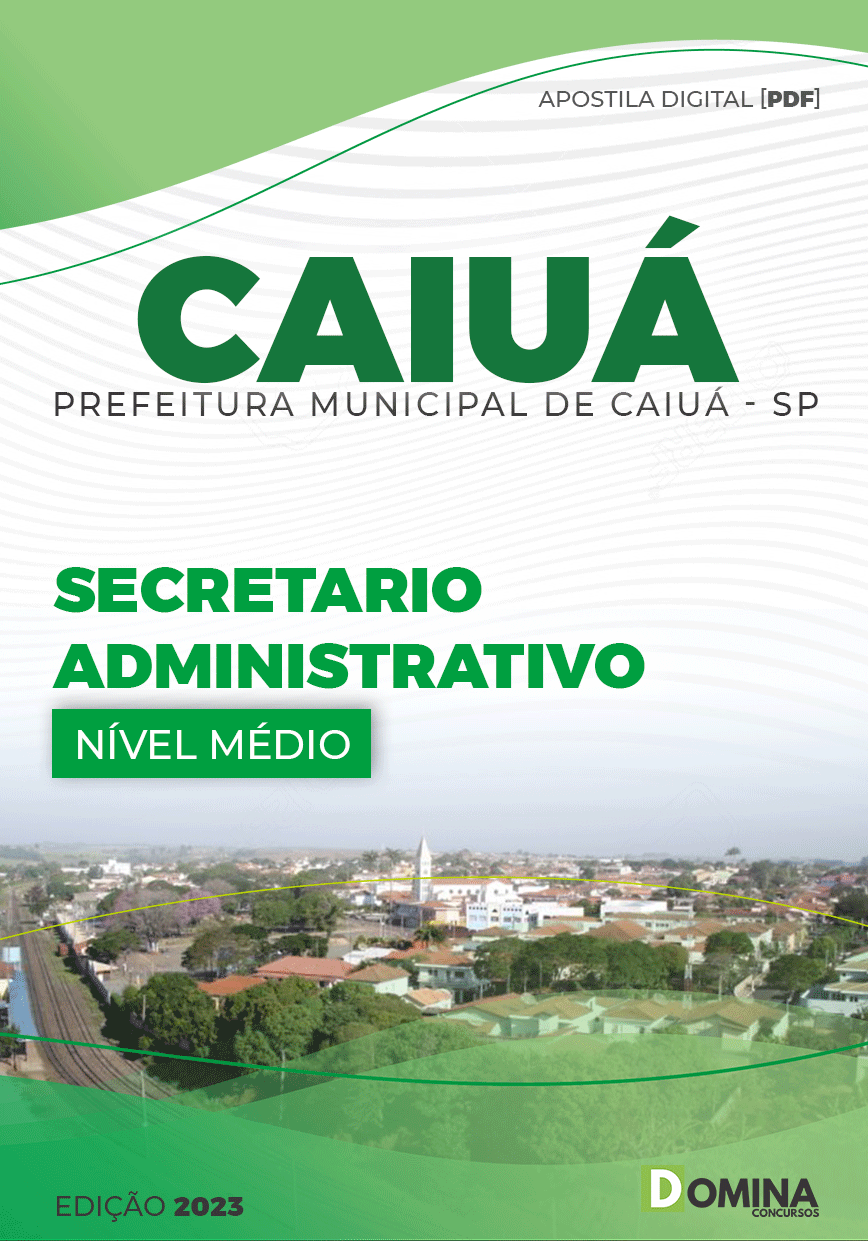Apostila Pref Caiuá SP 2023 Secretario Administrativo