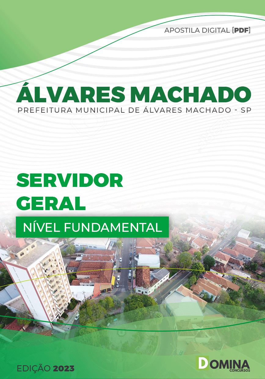 Apostila Pref Álvares Machado SP 2023 Serviços Gerais
