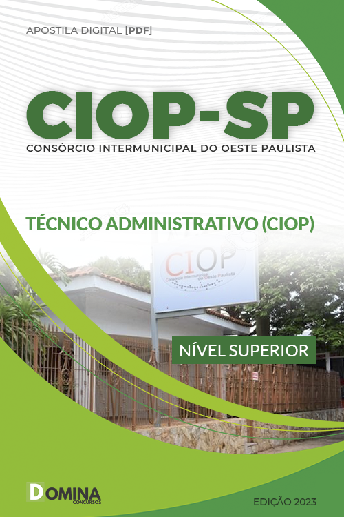 Apostila Digital CIOP SP 2023 Técnico Administrativo CIOP