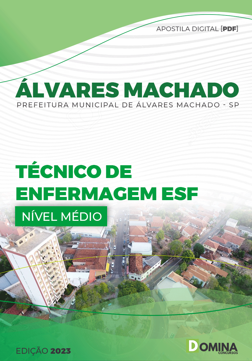 Apostila Pref Álvares Machado SP 2023 Técnico Enfermagem