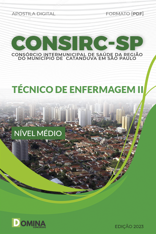 Apostila Concurso CONSIRC SP 2023 Técnico Enfermeiro II