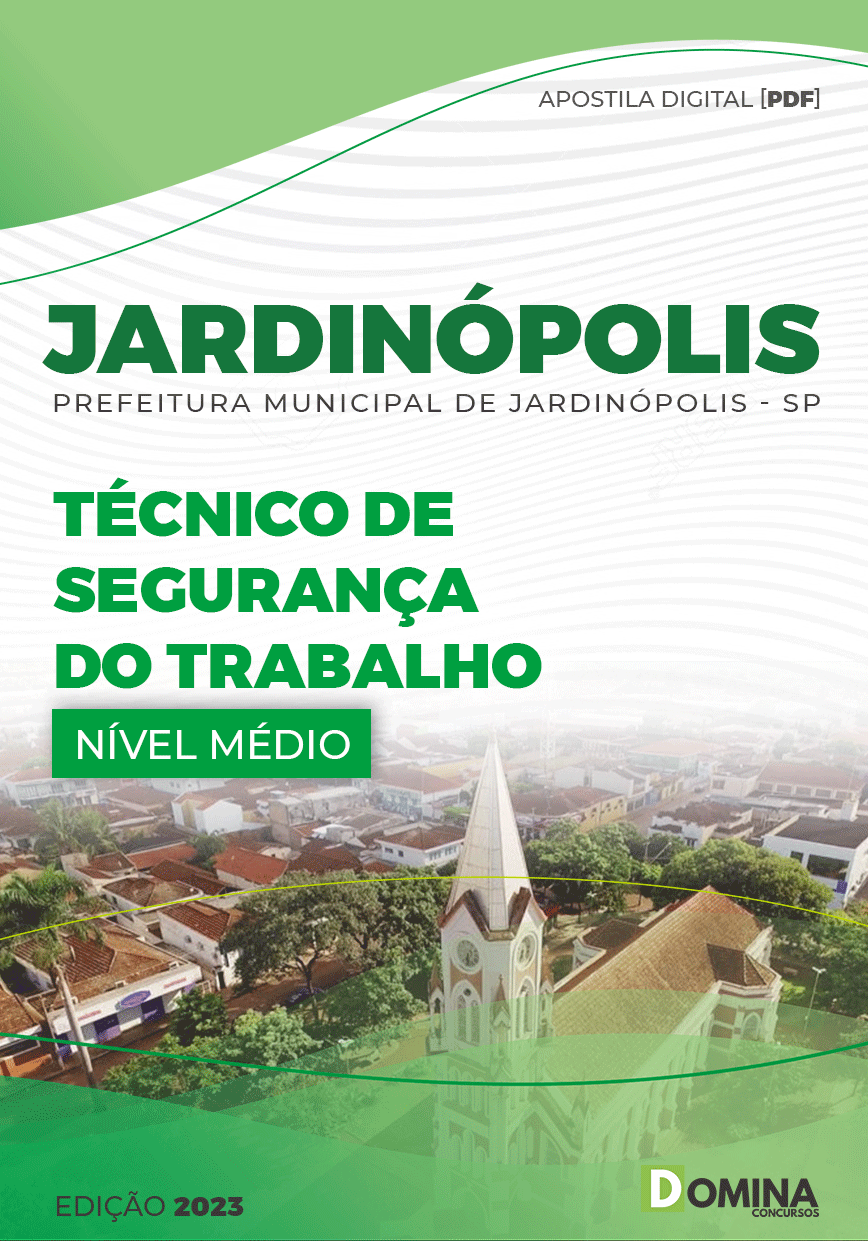 Apostila Pref Jardinópolis SP 2023 Técnico Segurança Trabalho