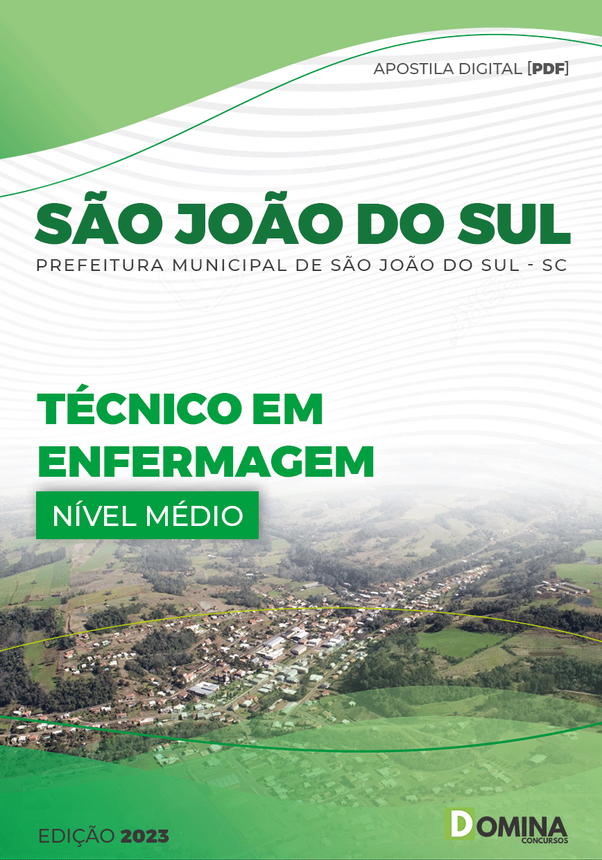 Apostila Pref São João Sul SC 2023 Técnico Enfermagem