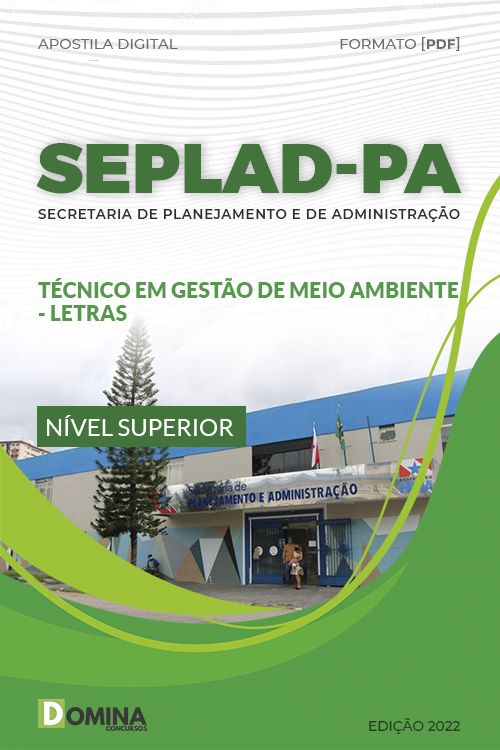 Apostila SEPLAD PA 2023 Técnico Gestão Meio Ambiente Letras