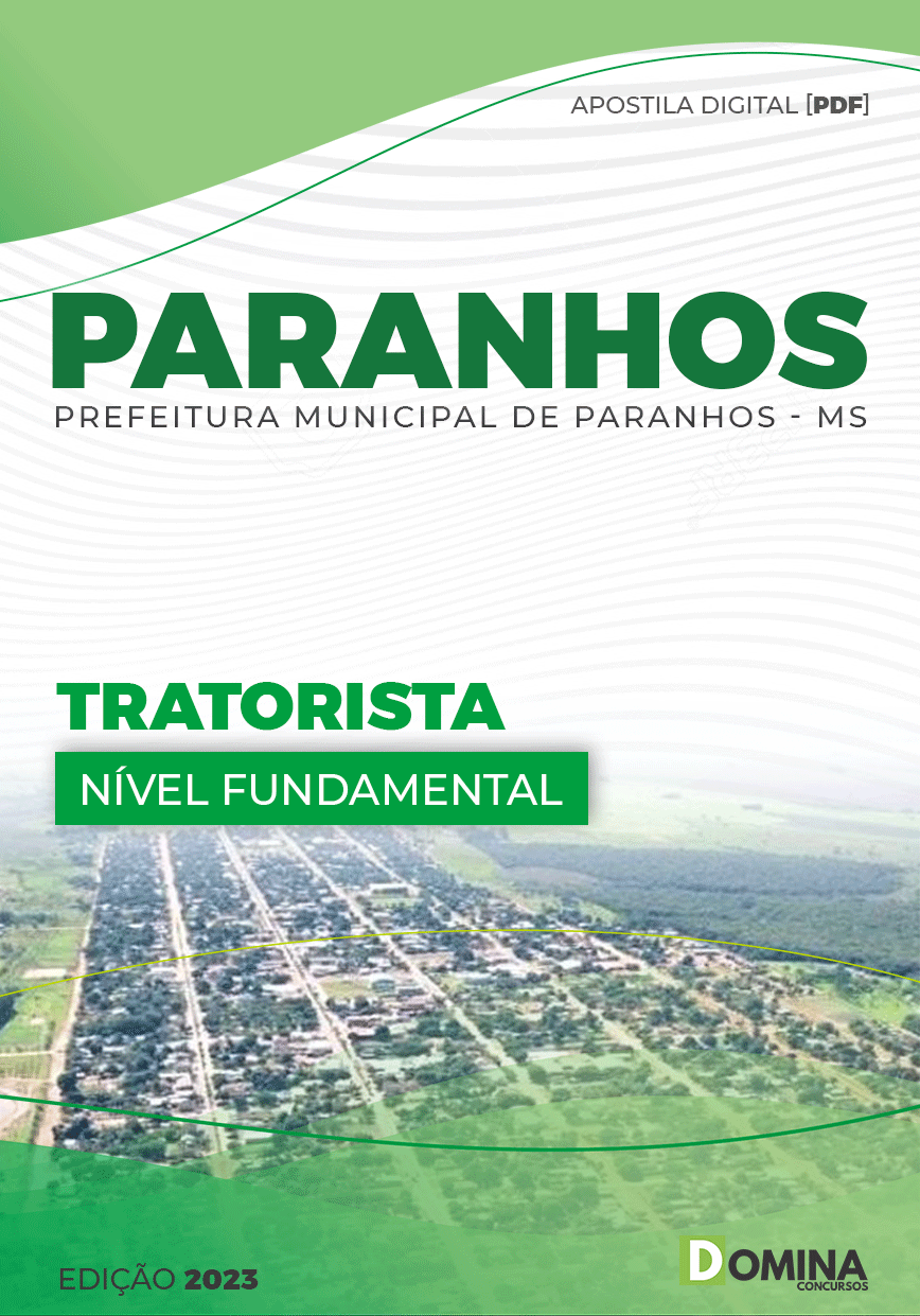 Apostila Concurso Pref Paranhos MS 2023 Tratorista