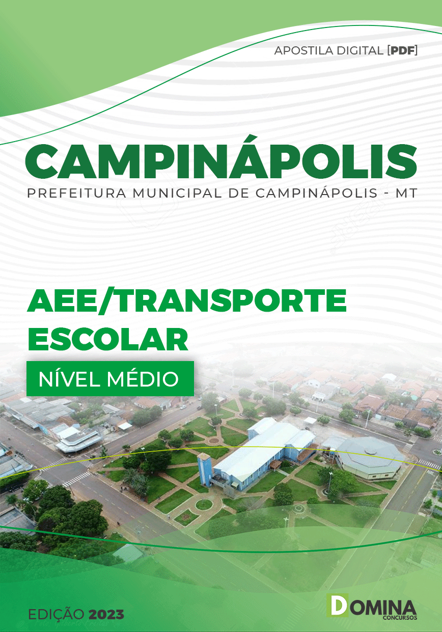 Apostila Pref Campinápolis MT 2023 AAE Transporte Escolar