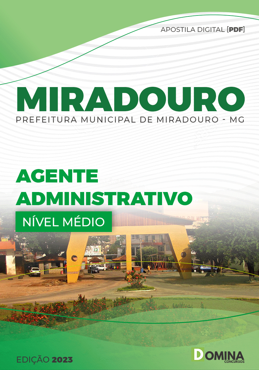 Apostila Pref Miradouro MG 2023 Agente Administrativo