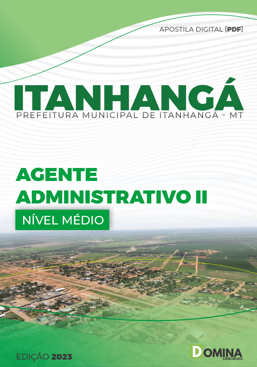 Apostila Concurso Pref Itanhangá MT 2023 Agente Administrativo II