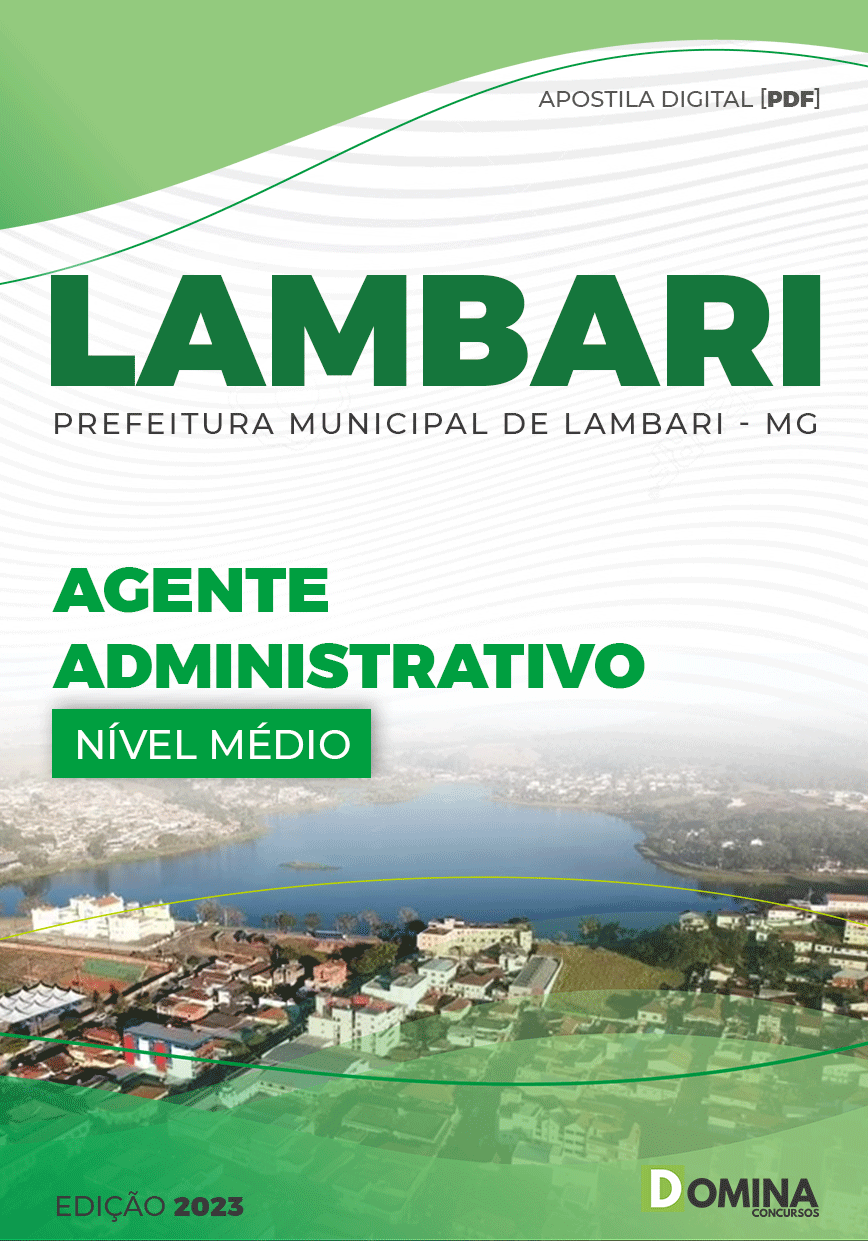 Apostila Pref Lambari MG 2023 Agente Administrativo
