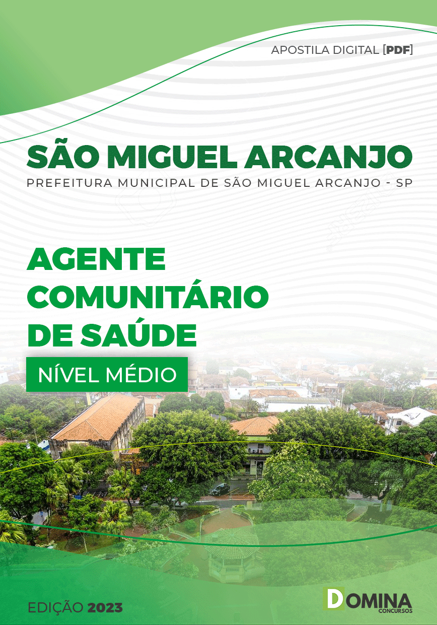 Apostila Pref São Miguel Arcanjo SP 2023 Agente Comunitário Saúde