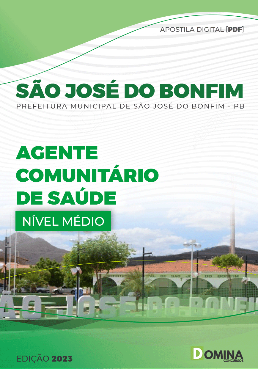 Apostila Pref São José Bonfim PB 2023 Agente Comunitário Saúde