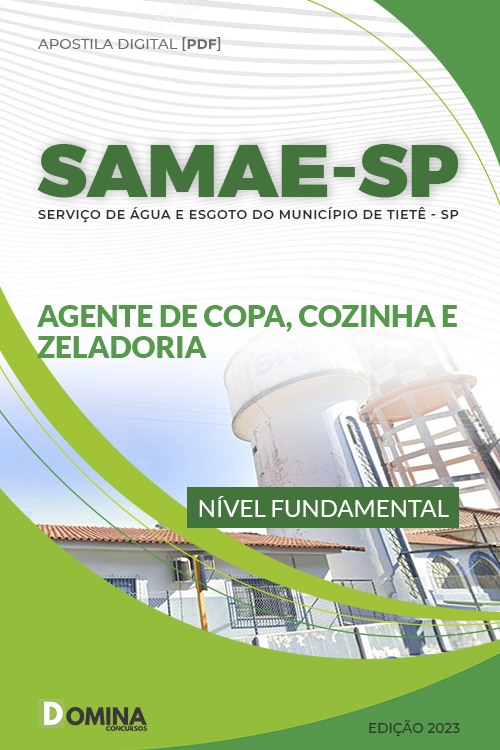 Apostila SAMAE SP 2023 Agente Copa Cozinha Zeladoria