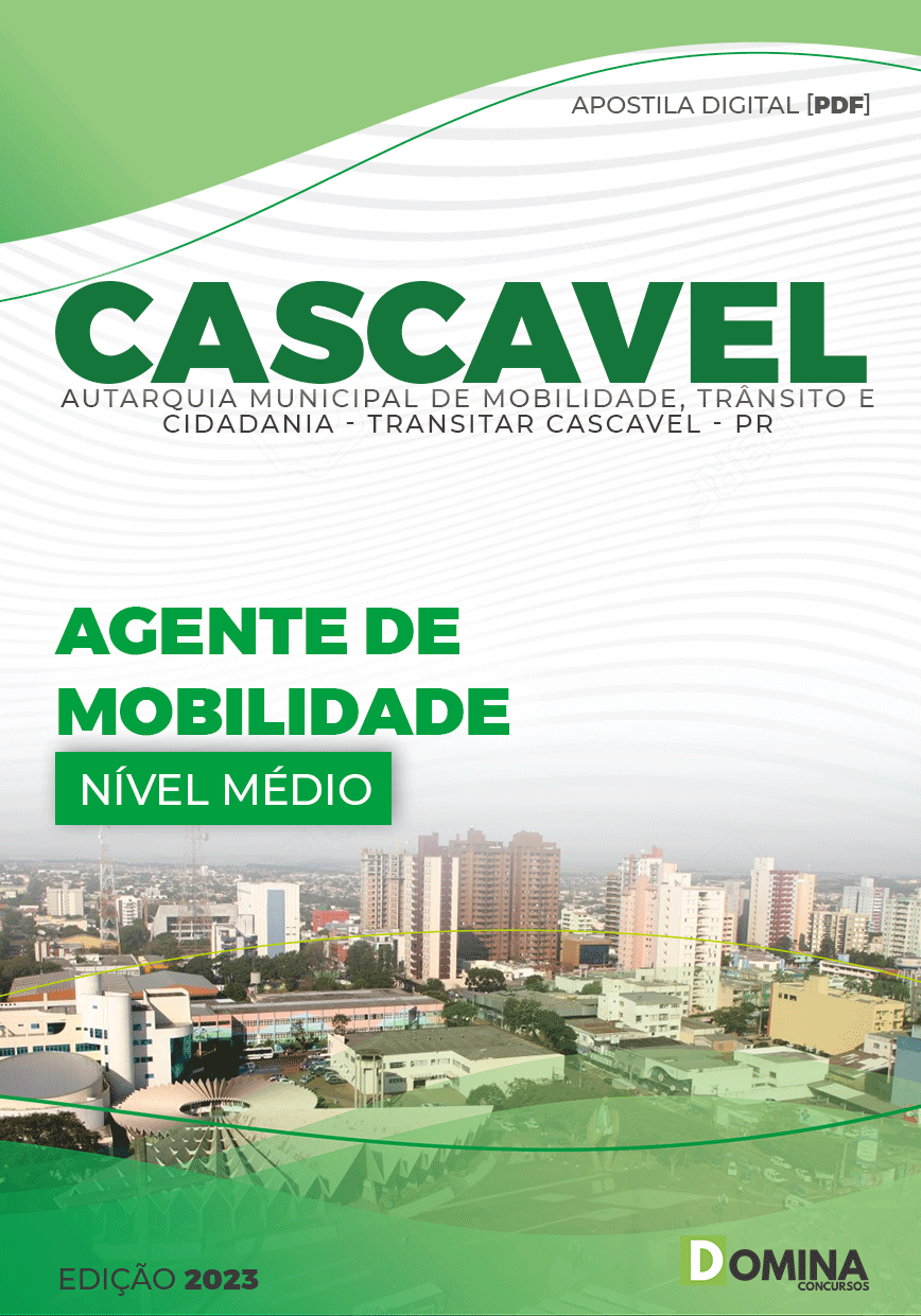 Apostila TRANSITAR Cascavel PR 2023 Agente Mobilidade