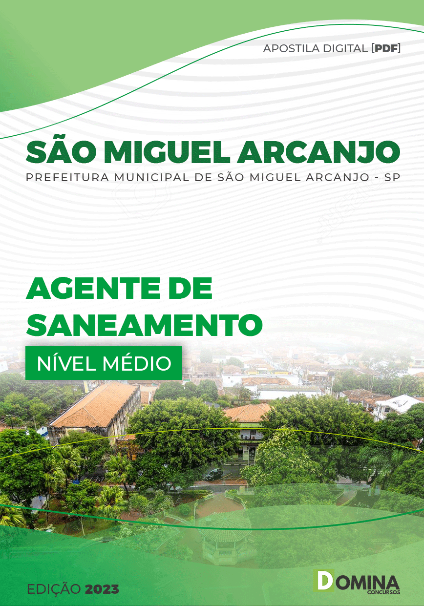 Apostila Pref São Miguel Arcanjo SP 2023 Agente Saneamento