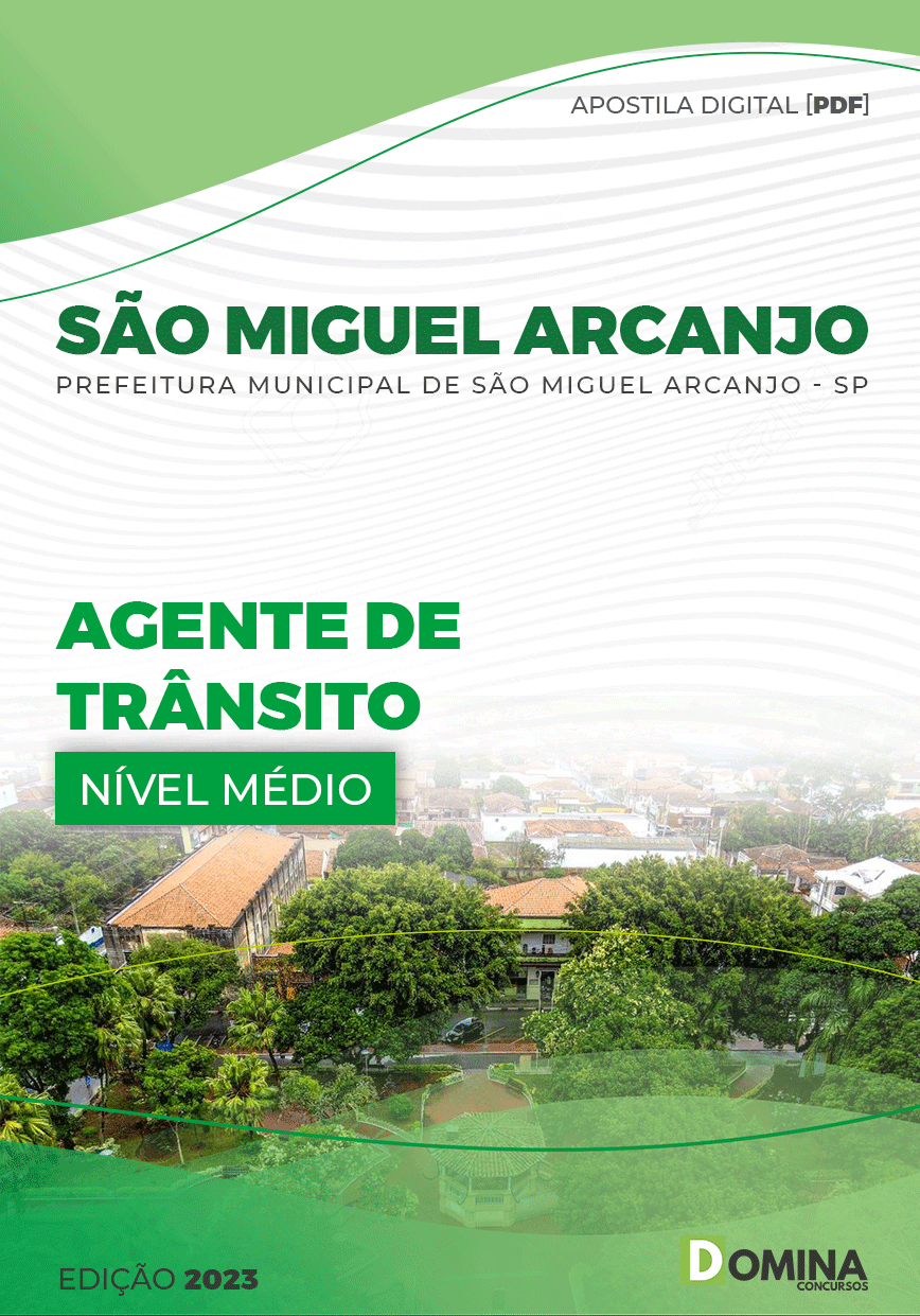 Apostila Pref São Miguel Arcanjo SP 2023 Agente Trânsito