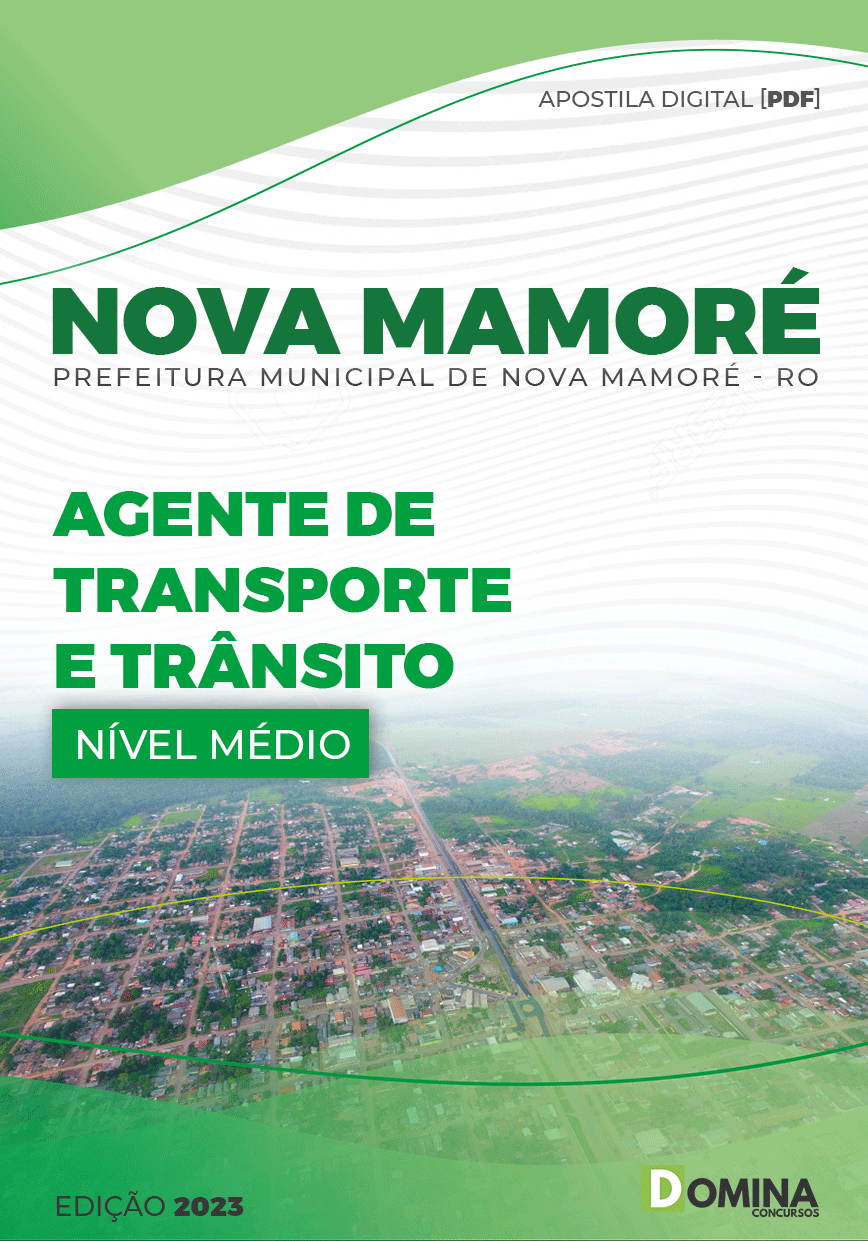 Apostila Pref Nova Mamoré RO 2023 Agente Transporte Trânsito