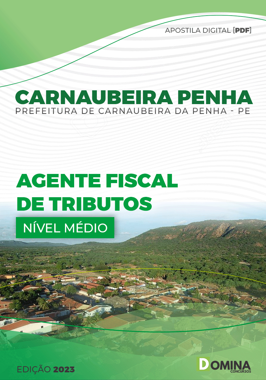 Apostila Pref Carnaubeira Penha PE 2023 Agente Fiscal Tributos