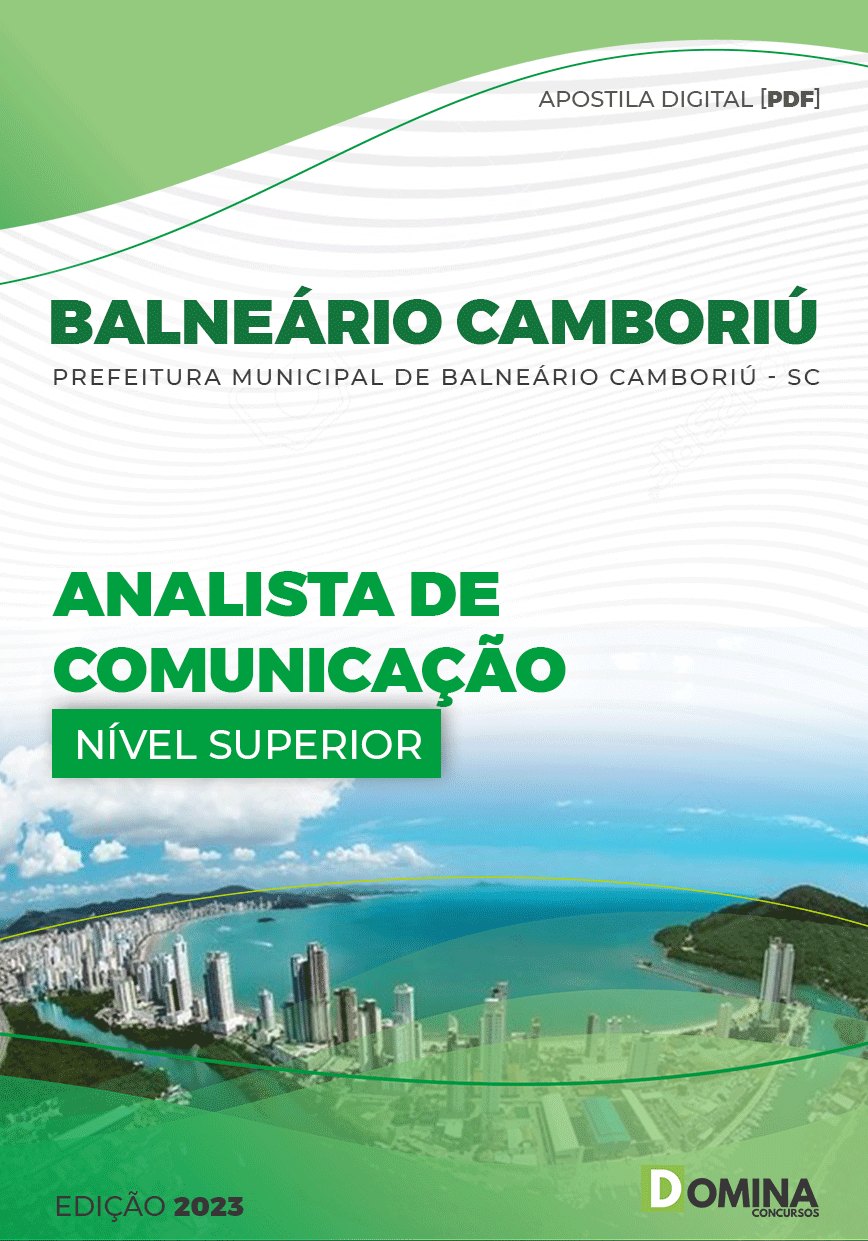 Apostila Pref Balneário Camboriú SC 2023 Analista Comunicação