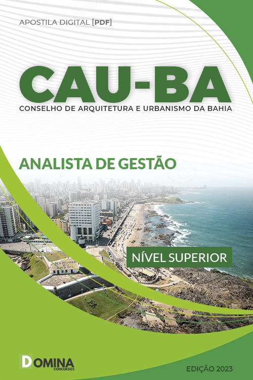 Apostila Digital Concurso CAU BA 2023 Analista Gestão