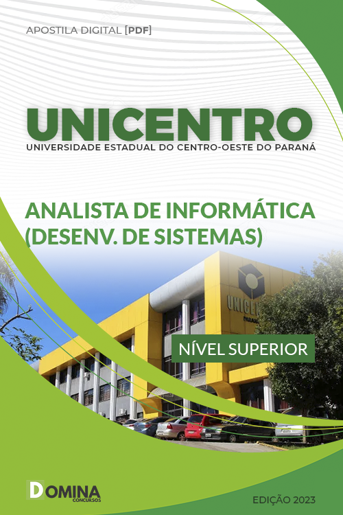 Apostila Concurso Unicentro PR 2023 Analista Informática