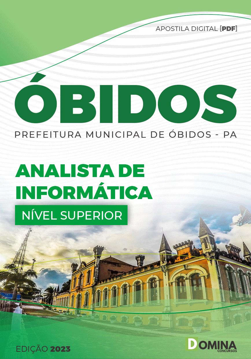 Apostila Concurso Pref Óbidos PA 2023 Analista Informática