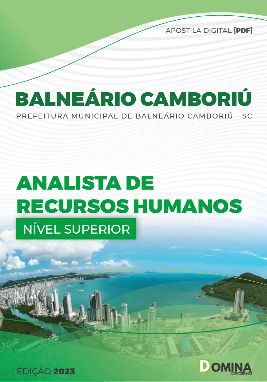 Apostila Pref Balneário Camboriú SC 2023 Analista Recursos Humanos