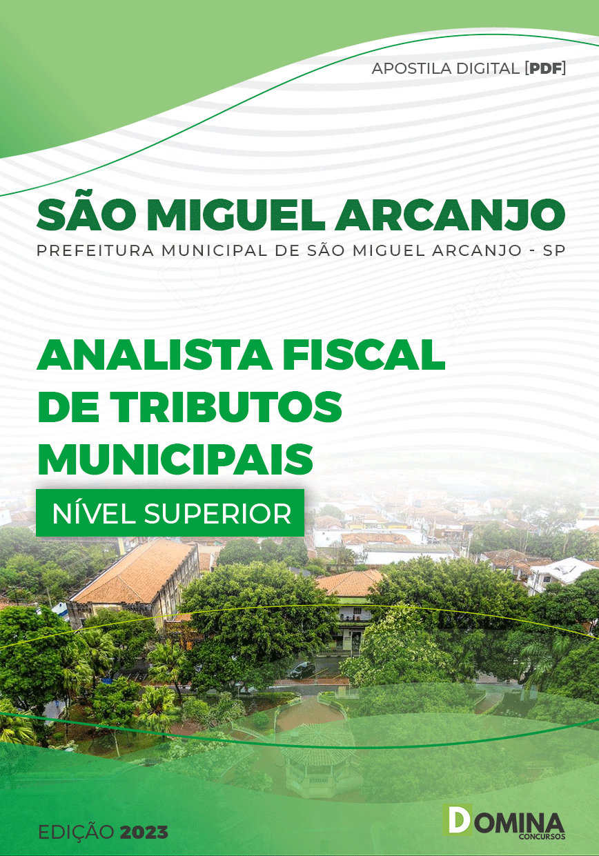 Apostila Pref São Miguel Arcanjo SP 2023 Analista Fiscal Tributos