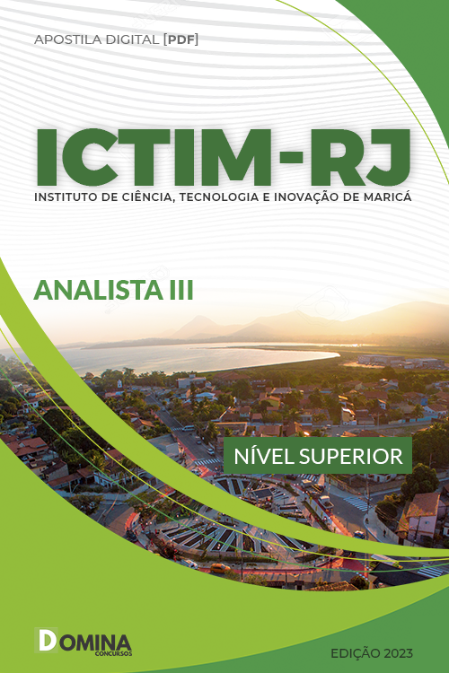 Apostila Digital Concurso ICTIM RJ 2023 Analista III