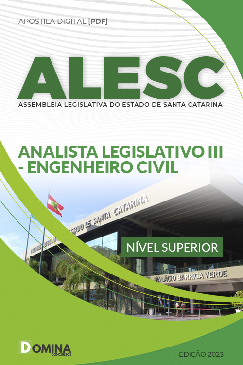 Apostila ALESC 2023 Analista Legislativo Engenharia Civil