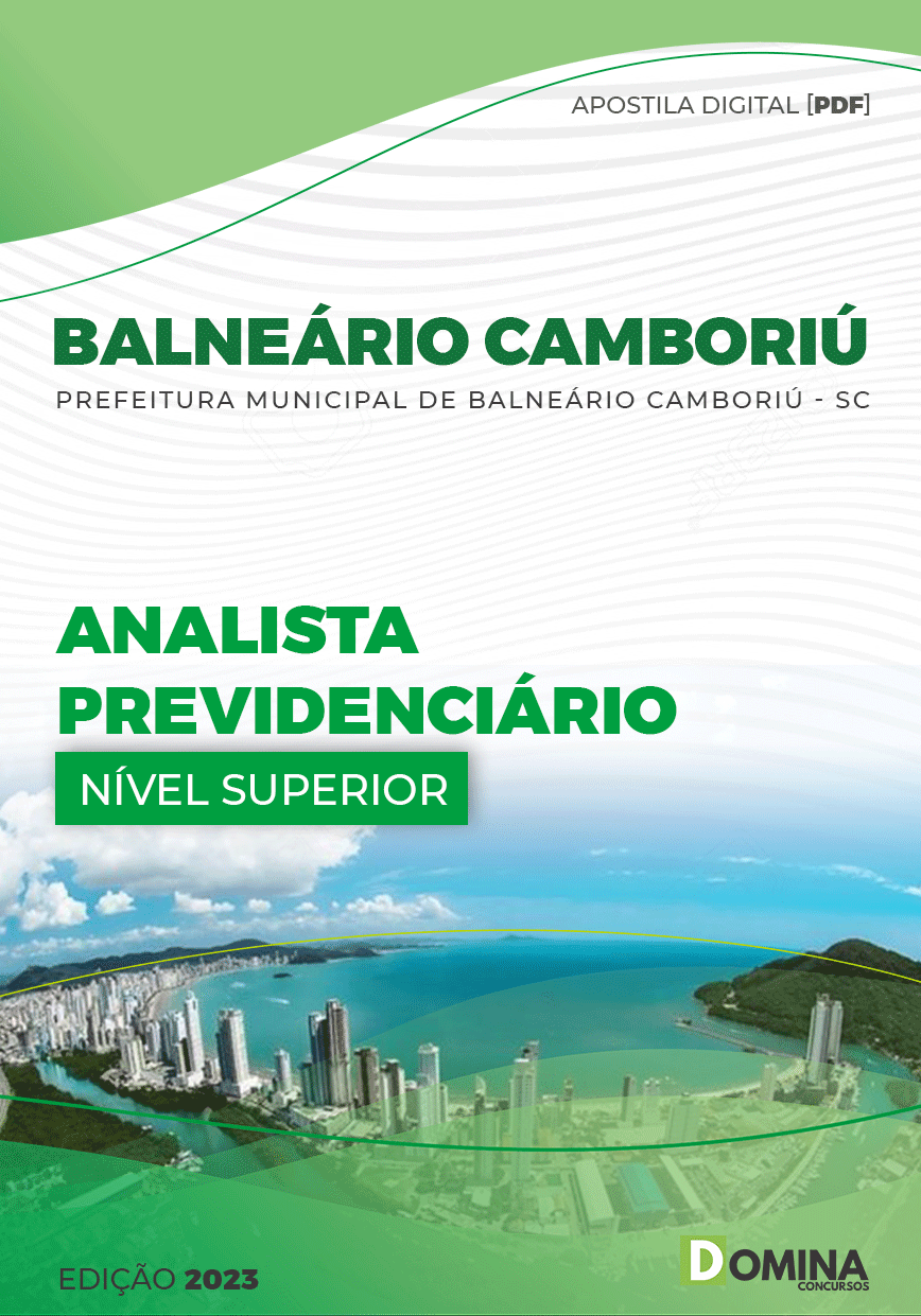 Apostila Pref Balneário Camboriú SC 2023 Analista Previdenciário