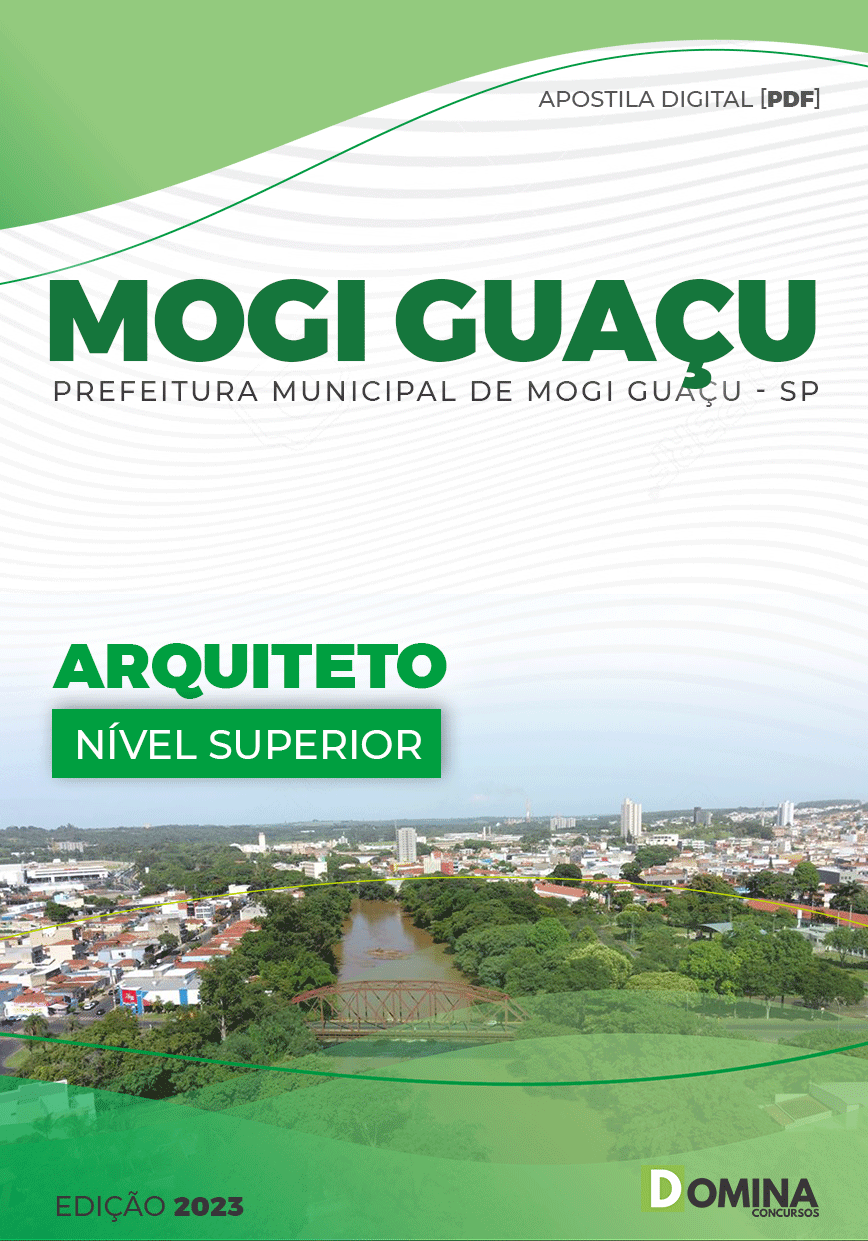 Apostila Digital Pref Mogi Guaçu SP 2023 Arquiteto