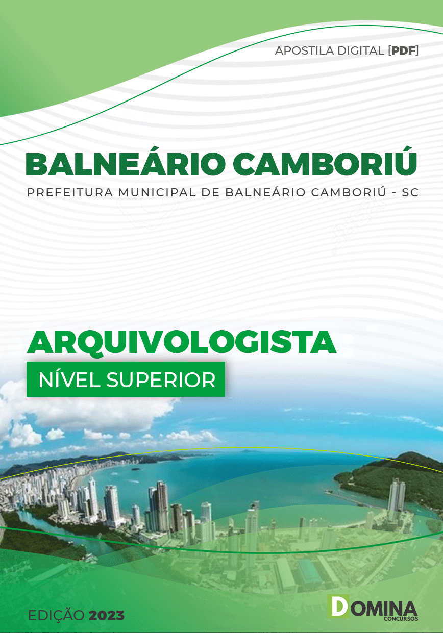 Apostila Pref Balneário Camboriú SC 2023 Arquivologista